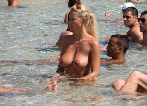 Busty Blonde In The Sea Porn Pic