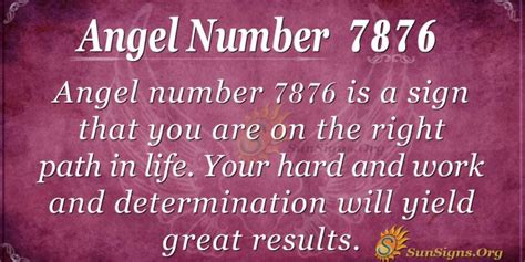 Angel Number 7876 Meaning - Being On The Right Path - SunSigns.Org