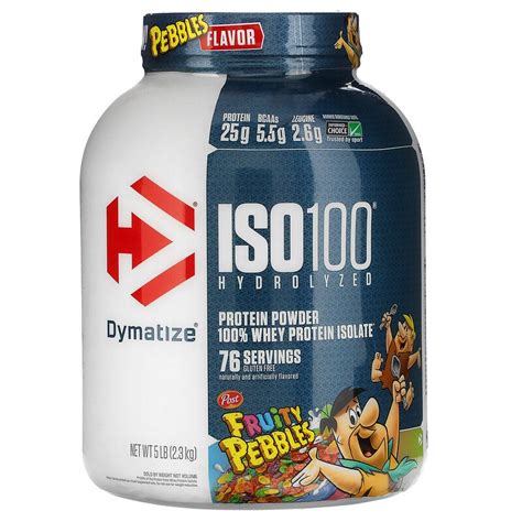 Dymatize Nutrition Iso 100 Whey Protein Isolate Powder 23kg Fruity