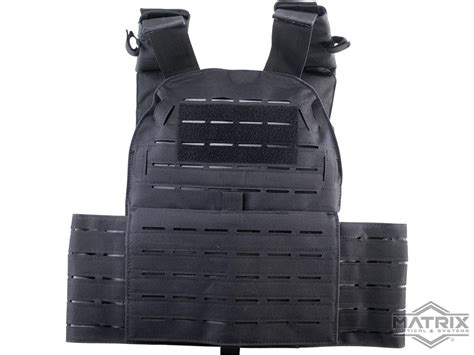 Matrix Laser Cut Modular Tactical Plate Carrier Color Black