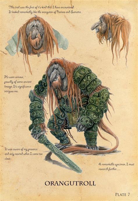 Orangutroll - by Eoghan Kerrigan | Mythical creatures art, Fantasy monster, Mythical monsters