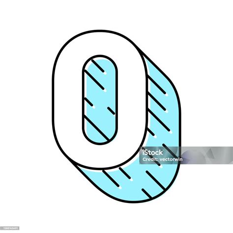 null number color icon vector illustration stock illustration
