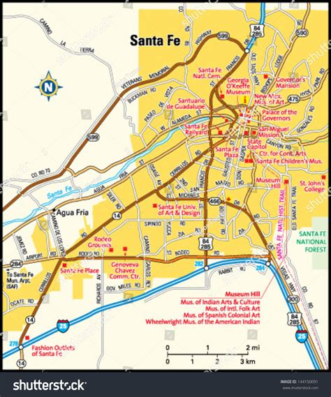 Santa Fe City Map