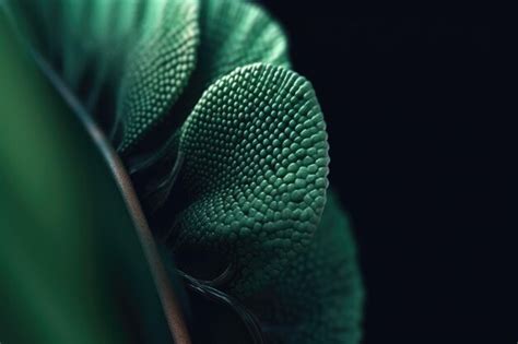 premium ai image macro shot   leaf  green