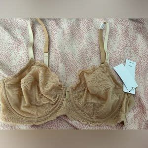 Calvin Klein Intimates Sleepwear Calvin Klein Nude Black Lace Underwire Bra Nwt Poshmark