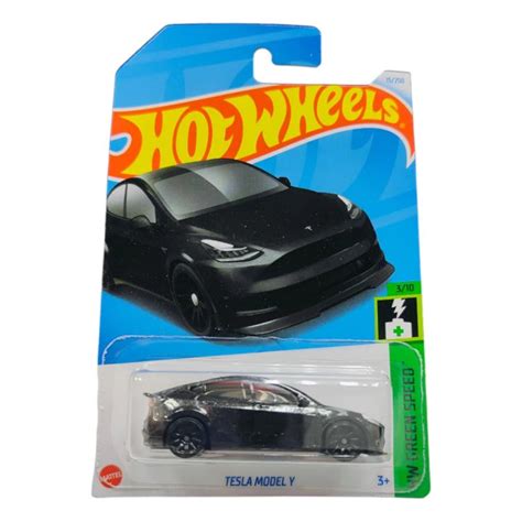 Hot Wheels Tesla Model Y Green Speed Scale Model Lazada Ph