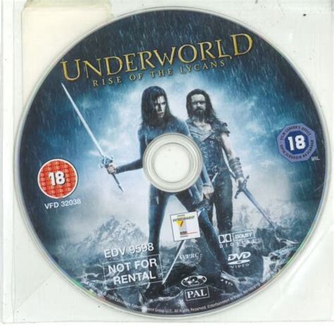 Underworld Rise Of The Lycans 2009 Dvd Disc Only Rhona Mitra