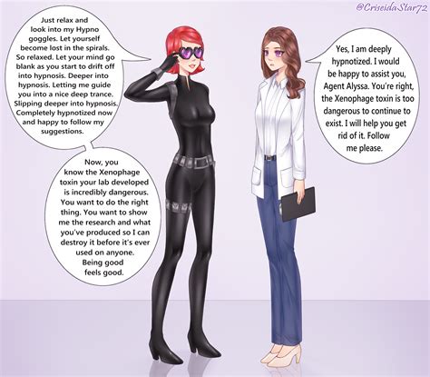 Scientist Hypnotized by Alyssa [commission] by CriseidaStar72 on DeviantArt
