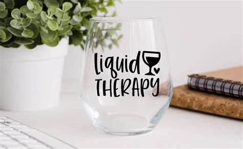 Liquid Therapy Svg Wine Svg Wine Glass Svg Drink Svg Funny Wine Svg