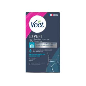 Veet Expert Koude Waxstrips Bikini Sensitive 16 Stuks Plein Nl