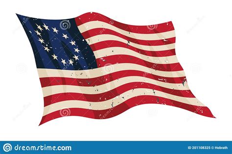 Betsy Ross Flag Poster Cartoon Vector | CartoonDealer.com #196486099