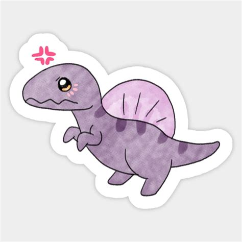 Cute Dino Spinosaurus Dinosaur Sticker TeePublic