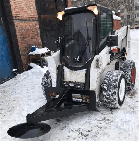 Купить скрепер на погрузчик | Скалыватель льда на мини погрузчик 1500 мм