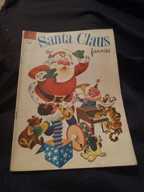 Golden Age Four Color Comic Santa Claus Funnies 607 Dell Comics 1954