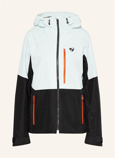 Ziener Ski Jacket TURIS In Black Light Blue