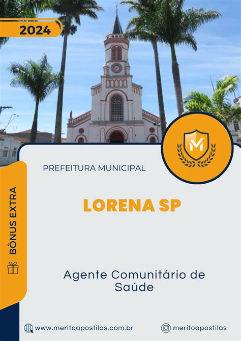 Apostila Agente Comunitário De Saúde Prefeitura De Lorena Sp 2024