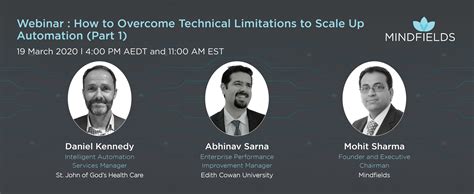 Webinar | TECHNICAL LIMITATIONS TO SCALE UP AUTOMATION