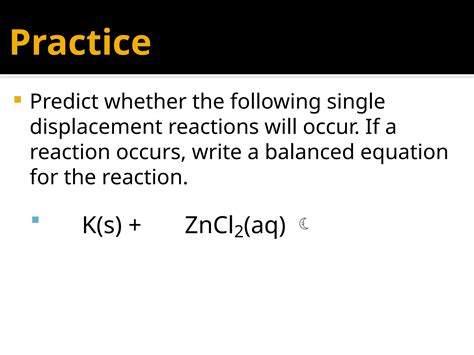 Chemistry Single Displacement Reaction Lab 2