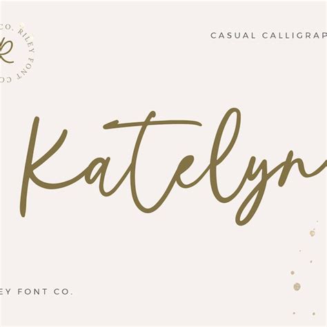 Modern Handwriting Etsy