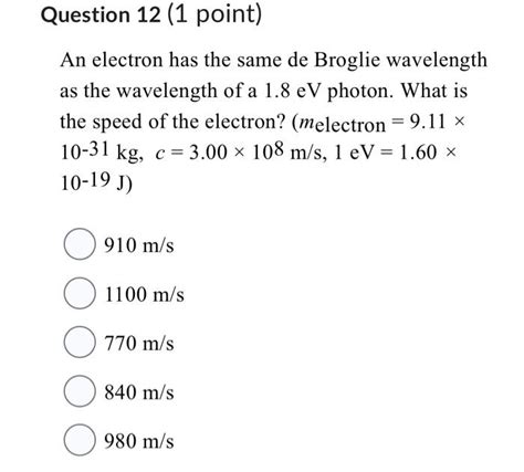 Solved What Is The De Broglie Wavelength Of A Ball Of Mass Chegg