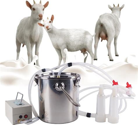 Goat Milking Machine Sheep Milker With Pulsation Vacuum Pump 5L 7L