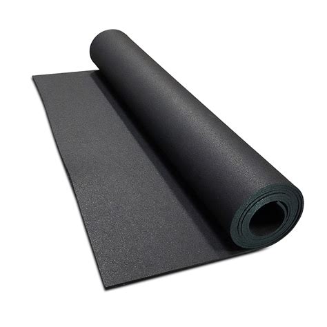 Mm Thick Black Rubber Flooring Roll Ft X Ft Off