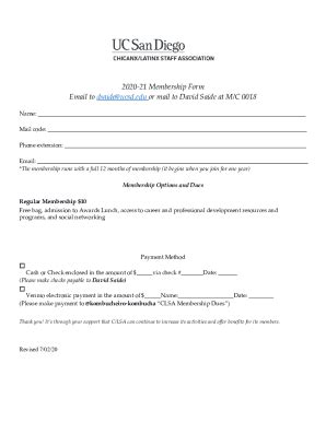 Fillable Online Blink Ucsd Membership Form Email To Dsaideucsd