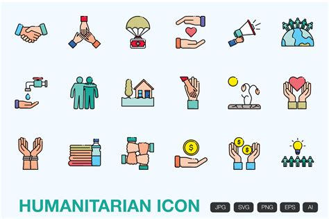 Humanitarian Icon Graphic By Vintagiodesign Creative Fabrica