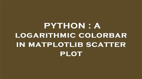 Stack Bar Plot Matplot Images Python A Logarithmic Colorbar In Hot Sex Picture