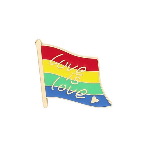 Rainbow Pride Flag Brooch Lgbtq Lapel Pin Ally Badge Equality Gay Lesbian Pins Ebay