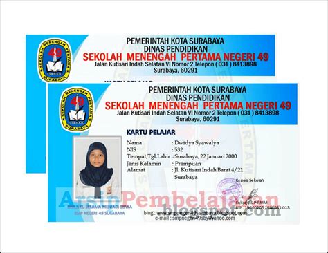 update aplikasi kartu pelajar  sekolah  madrasah edukasi dini