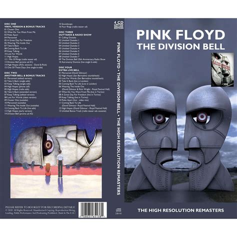 Box 4cd The Division Bell The High Resolution Remasters By Pink Floyd