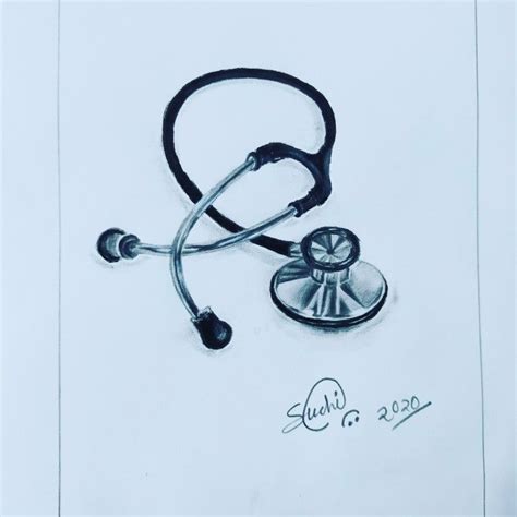 Stethoscope Drawing Art
