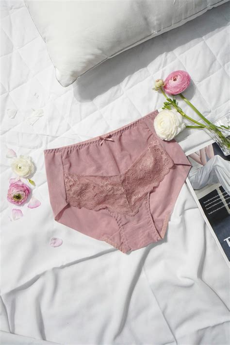 Quần Lót Premium Bikini Lưng Cao Lưới Phối Ren Trà My Da