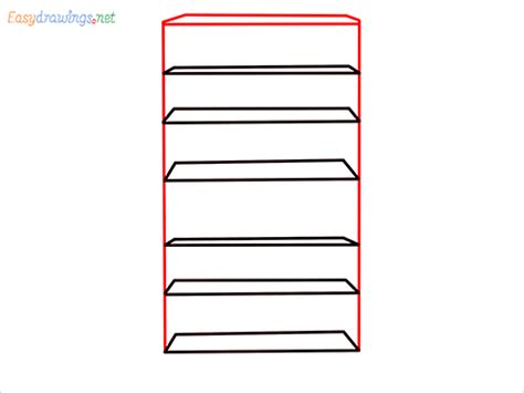 How To Draw A Shelf Step By Step Easy Phase