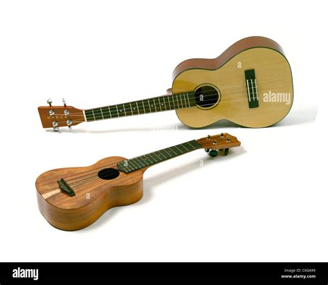 soprano  tenor ukuleles stock photo alamy
