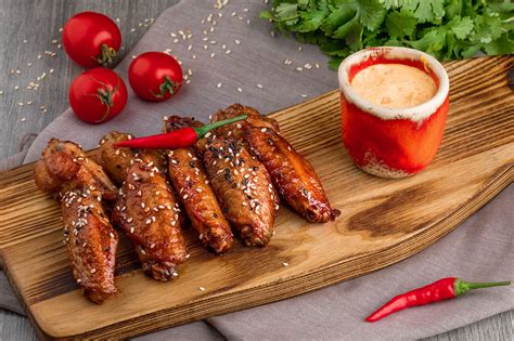 Пазл куриные крылья - разгадать онлайн из раздела "Еда" бесплатно