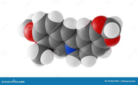 Berberine Molecule Quaternary Ammonium Salt Molecular Structure