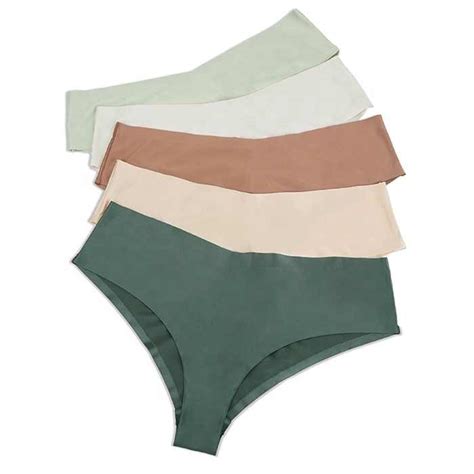 Seamless Laser Cut Smooth Ice Silk Bikini Underwear For Women