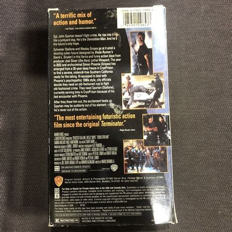 Demolition Man Vhs 1994 85391298533 Ebay