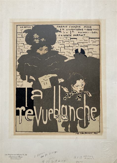 La Revue Blanche Pierre Bonnard PL 38 Les Maîtres de l Affiche Kiki