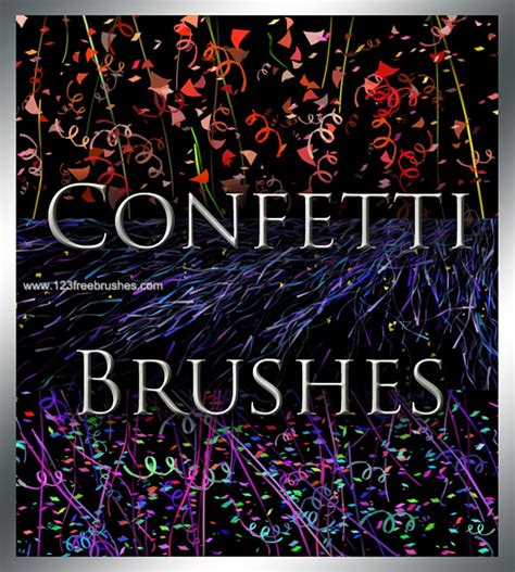 Confetti And Streamer Photoshop Free Brushes 123freebrushes
