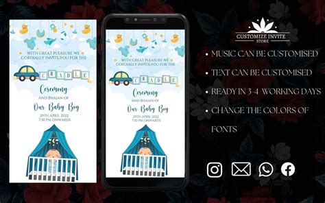 naming day invite naming day card day card naming ceremony card