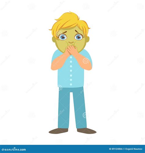 Green Sick Monster Vector Or Color Illustration