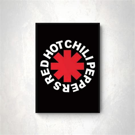 Placa Decorativa Mdf Red Hot Chili Peppers Elo