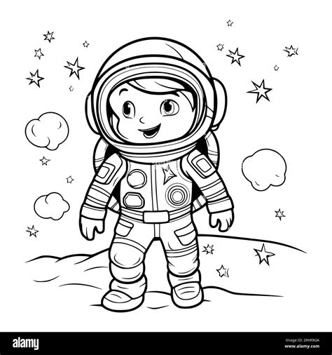 Astronauta Para Colorear Libro Para Imprimir Fotograf As E Im Genes De