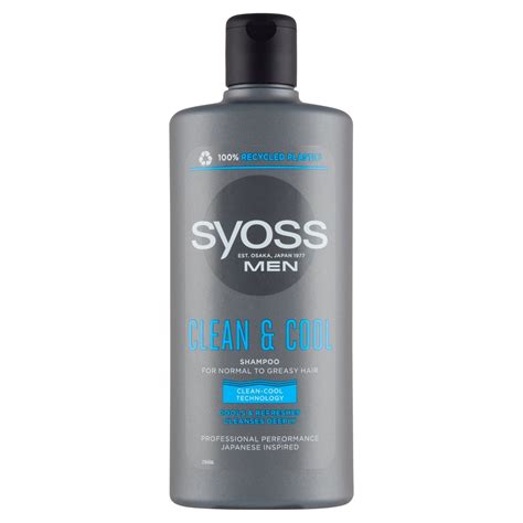 Syoss Men Clean & Cool šampon pro normální až mastné vlasy 440ml ...