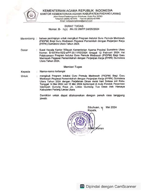 Surat Tugas Mengikuti Program Induksi Gucompressed Pdf