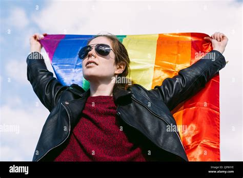 Demonstration Homosexual Rainbow Flag Lgbt Demonstrations Manifestation Rally Gay