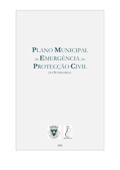 Pdf Plano Municipal E Autoridade Nacional De Proteção Civilplanos Prociv Pt Documents